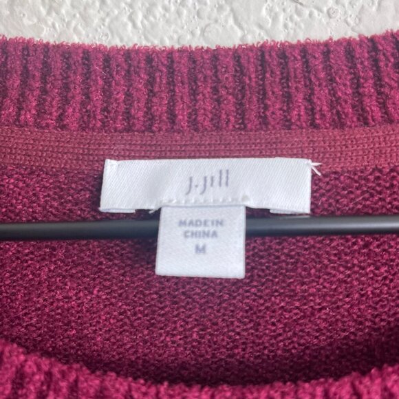 J. Jill Maroon Sweater – Size M – Super Soft Knit – Excellent Condition - Picture 8 of 10